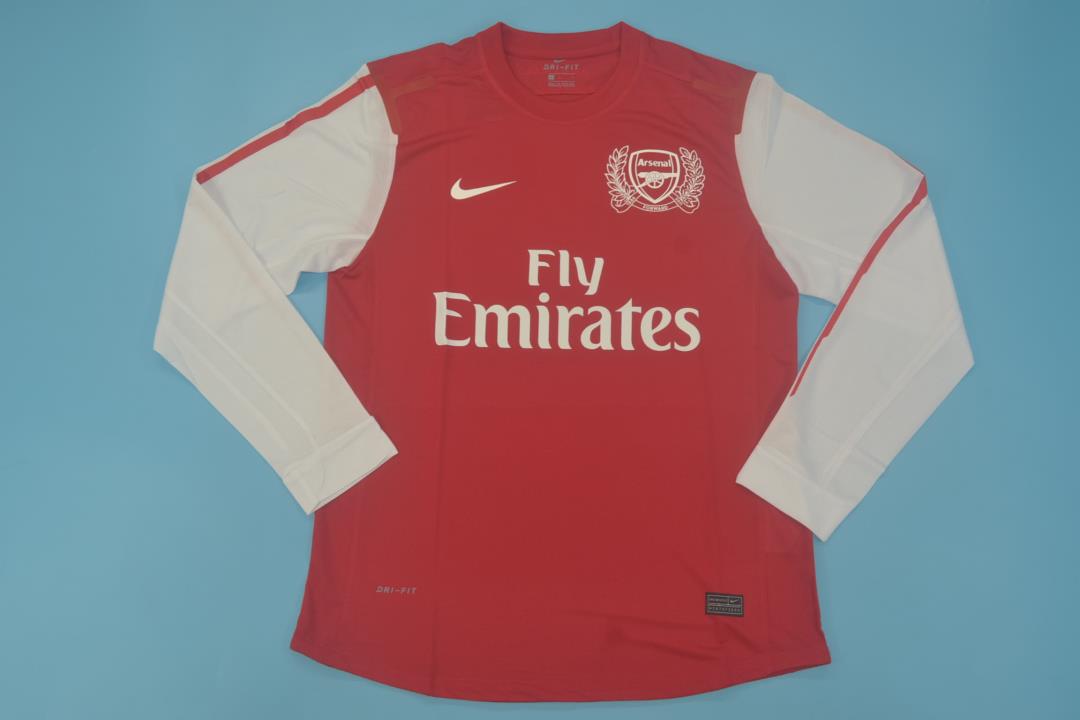 AAA Quality Arsenal 11/12 Home Long Soccer Jersey